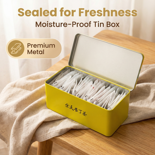 Kuding Signature Herbal Tea – 60 Tea Bags (Tin Box)